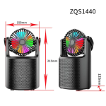 Boxa portabila cu bluetooth ZQS1440 si mini ventilator
