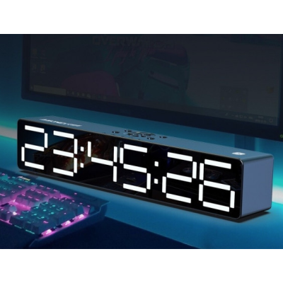 Boxa Portabila cu Ceas Alarma SD Bluetooth Andowl QYXB133