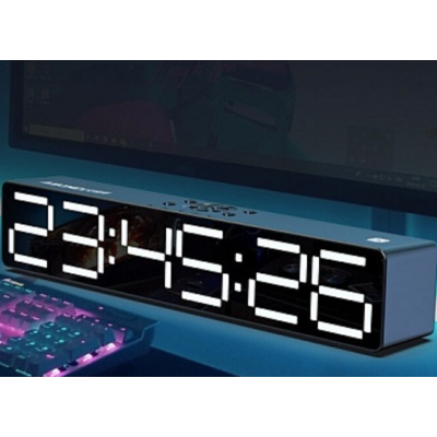 Boxa Portabila cu Ceas Alarma SD Bluetooth Andowl QYXB133