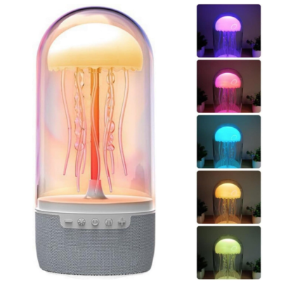 Boxa portabila cu design meduza efecte de iluminare 7 culori bluetooth