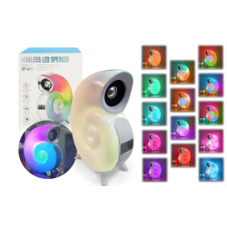 Boxa portabila cu lumini in forma de MELC ceas bluetooth KP 556