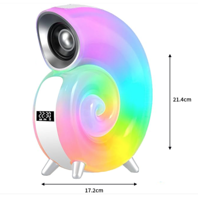 Boxa portabila cu lumini in forma de MELC ceas bluetooth KP 556