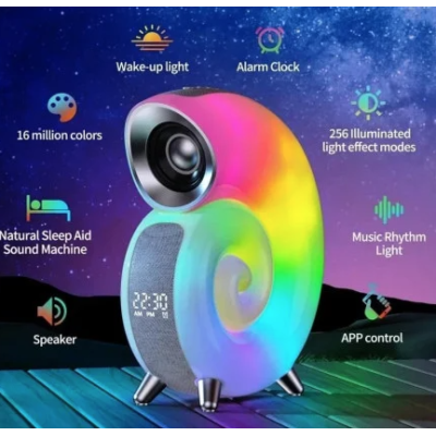 Boxa portabila cu lumini in forma de MELC ceas bluetooth KP 556