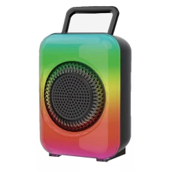 Boxa portabila GTS 1867 Bluetooth USB TF Radio FM lumini LED RGB 10W