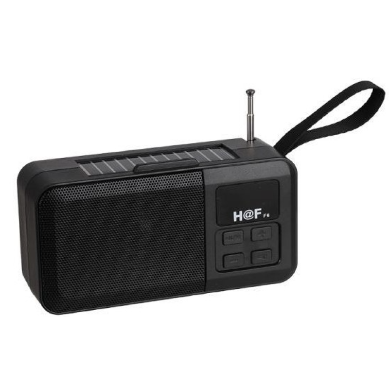 Boxa Portabila HF-F6 Incarcare Solara Cu Bluetooth USB TF AUX Radio Hands-Free
