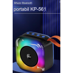 Boxa Portabila KP 561 Bluetooth LED Joc de lumini 1200 mAh 5W USB