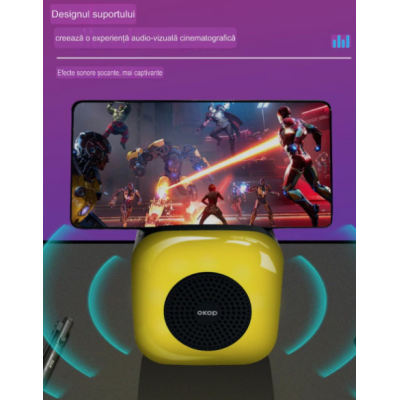 Boxa Portabila KP 561 Bluetooth LED Joc de lumini 1200 mAh 5W USB