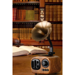 Boxa Portabila Retro Conectare Bluetooth cu USB/TF Baterie 1200 MAh Maro