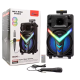 Boxa portabila tip troller ZQS 8158 Bluetooth Difuzor 8Inch 3000 mAh 20W Subwoofer Super Bass