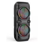 Boxa portabila ZQS8229W cu microfon putere 40W baterie 4500mAh LED 2x8inch