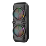 Boxa portabila ZQS8229W cu microfon putere 40W baterie 4500mAh LED 2x8inch