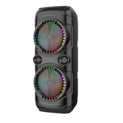 Boxa portabila ZQS8229W cu microfon putere 40W baterie 4500mAh LED 2x8inch