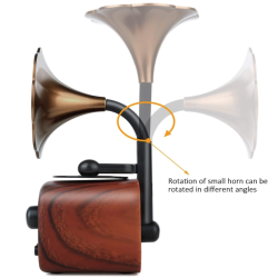 Boxa tip gramofon cu wireless din lemn B5