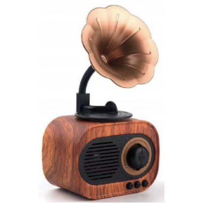 Boxa tip gramofon cu wireless din lemn B5