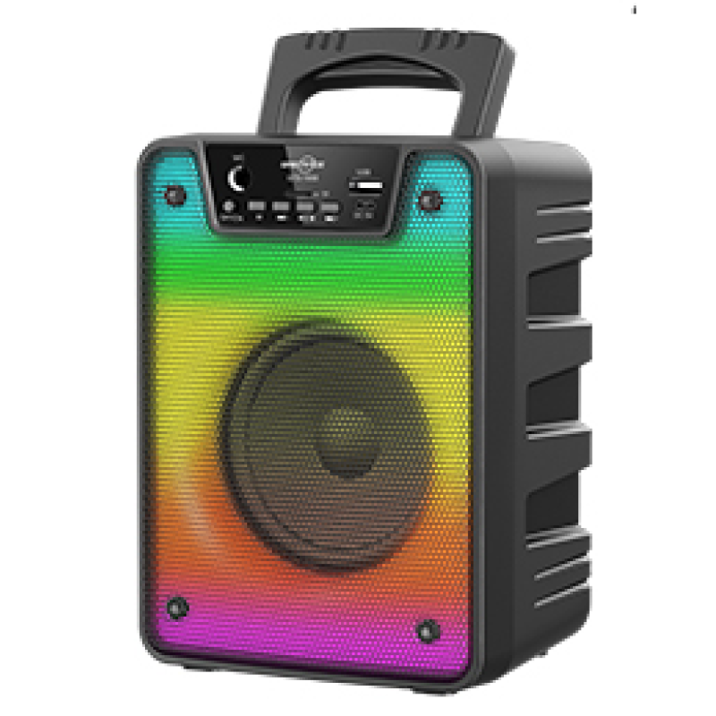 Boxa wireless GTS 1868 cu bluetooth USB lumini si microfon