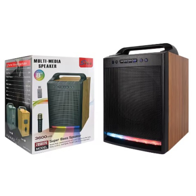 Boxa wireless patrata ZQS8170 de 8 inch cu microfon