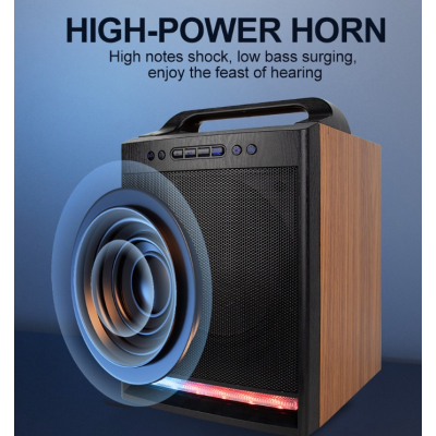 Boxa wireless patrata ZQS8170 de 8 inch cu microfon