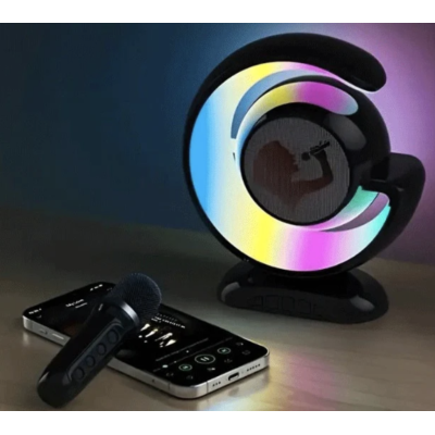 UB Boxa wireless pentru karaoke cu microfon si iluminare LED RGB portabila YS 110
