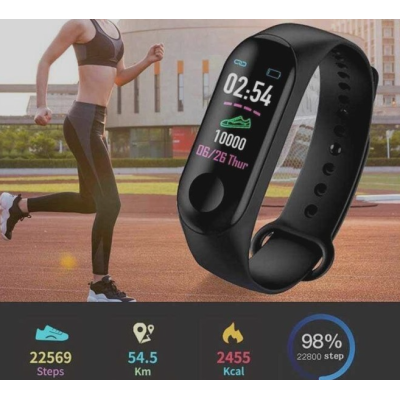 Bratara SmartBand M7 NEAGRA Fitness Tracker Monitorizare Puls Sanatate