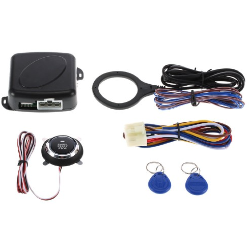 Buton de pornire vehicul buton de pornire cu alarma auto si sistem antifurt