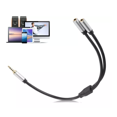 Cablu adaptor audio QHD74 de 3.5mm 20cm