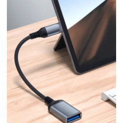 Cablu adaptor QZH018 model OTG USB Tip C de 20cm