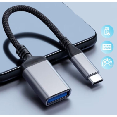 Cablu adaptor QZH018 model OTG USB Tip C de 20cm