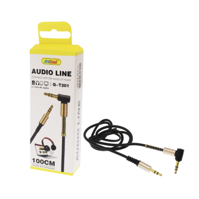 Cablu audio cu conectori QT201 1m mufa jack 3.5mm