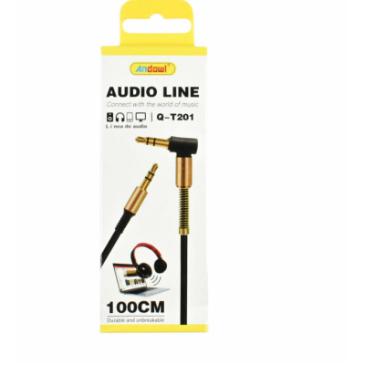 Cablu audio cu conectori QT201 1m mufa jack 3.5mm