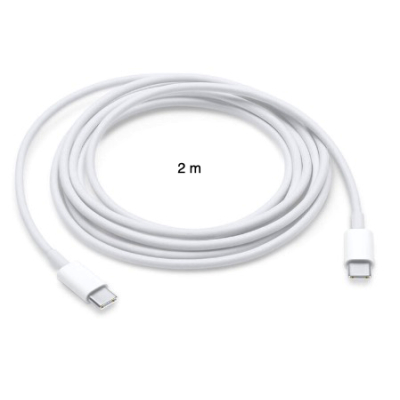 Cablu Cauciuc Alb 2m USB tip C - USB tip C