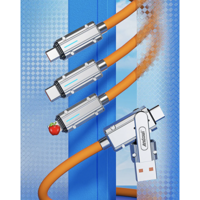 Cablu de date / Cablu de incarcare 120W Q SJ300 USB / TypeC la iOS / TypeC / Micro