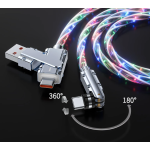 Cablu de date cu incarcare super rapida si lumina LED PD 4 in 1
