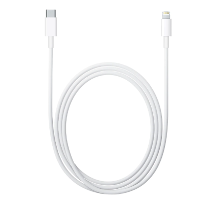 Cablu de date/incarcare USB Type C to Lightning lungime 2 metri ALB