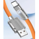 Cablu de incarcare rapida 3 in 1 S219 Portocaliu 120 W