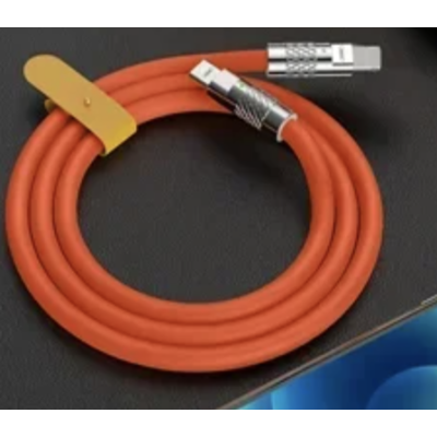 Cablu de incarcare telefon Q SJ980 TypeC la Lightening portocaliu