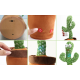 CACTUS dansator si vorbitor cu LED-uri Colorate / Jucarie interactiva OF