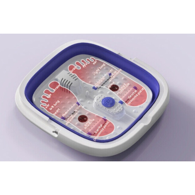 Cada pliabila cu masaj rotativ pentru picioare Mov