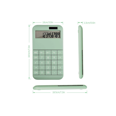Calculator de birou multifunctional PN 2888 cu incarcare solara Verde
