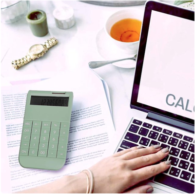 Calculator de birou multifunctional PN 2888 cu incarcare solara Verde