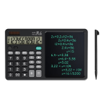 Calculator stiintific ecran LCD 7 inch 12 cifre solar/baterie negru 25.3x15.9x1.6cm