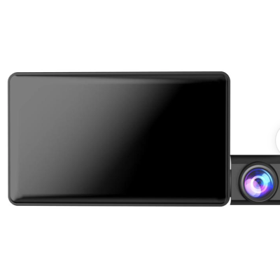 Camera auto de bord tripla Full HD 1080P 3 camere fata+interior+marsarier Senzor de coliziune G-senzor Filmare continua Vedere nocturna