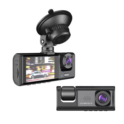 Camera auto DVR trei camere fata spate interior 1920*1296p super HD unghi larg de filmare 170 grade