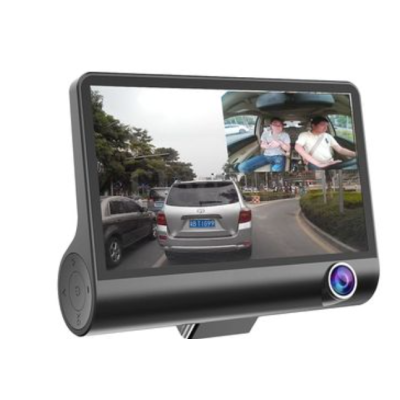 Camera auto tripla Full HD 3 camere fata/spate/interior ecran 4 inch G Senzor