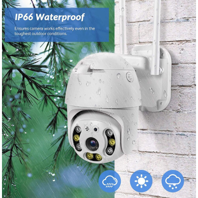 Camera de supraveghere 1920x1080p cu 8 LED Wifi 2MP zoom digital 4X