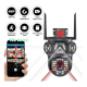 Camera de supraveghere 3 IN 1 M145 Tripla 6K cu 6 Megapixeli Wireless Rotire automata Inteligent tracking Supravegheaza 3 zone simultan
