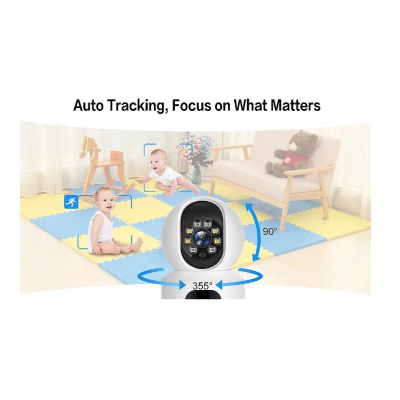 Camera de supraveghere dubla interioara SX626 pentru monitorizare bebelusi WIFi 360