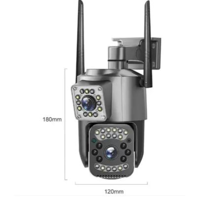 Camera de supraveghere dubla profesionala rotativa GRI cu leduri multiple