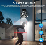 Camera de supraveghere Dubla PTZ 8MP 4K Q S800 cu Aplicatie GRI