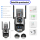 Camera de supraveghere dubla WIFI 8MP exterior/interior Ultra HD 5X zoom rotire alarma senzor miscare AX
