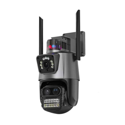 Camera de Supraveghere dubla WIFI Rotativa cu Sirena 8MP